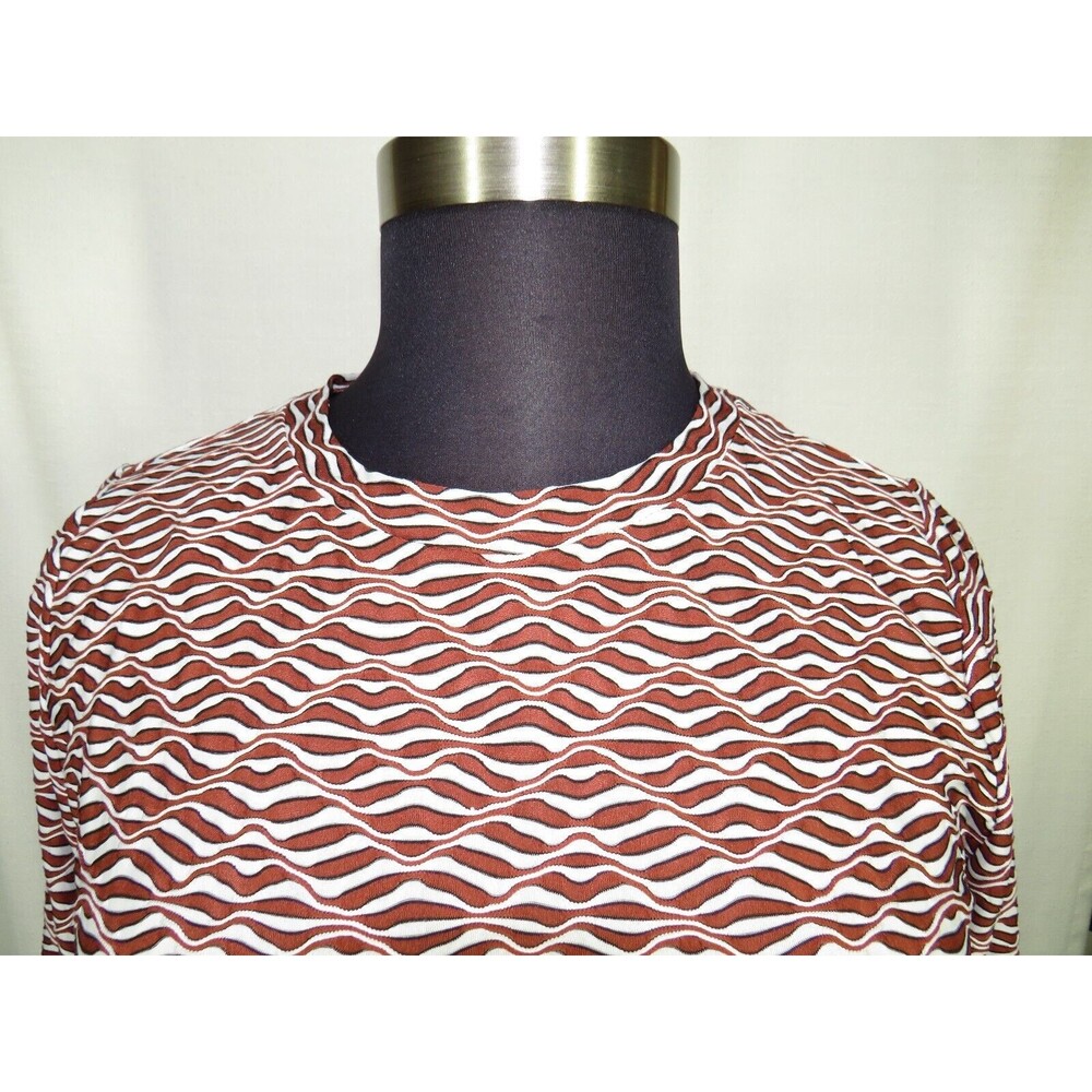 Ava + Viv Rust White Textured Abstract Swirl Prin… - image 4